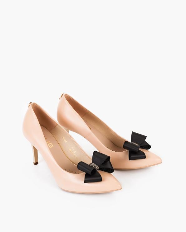 Czarne kokardki do butów z kamieniami COQ-1189-BLACK