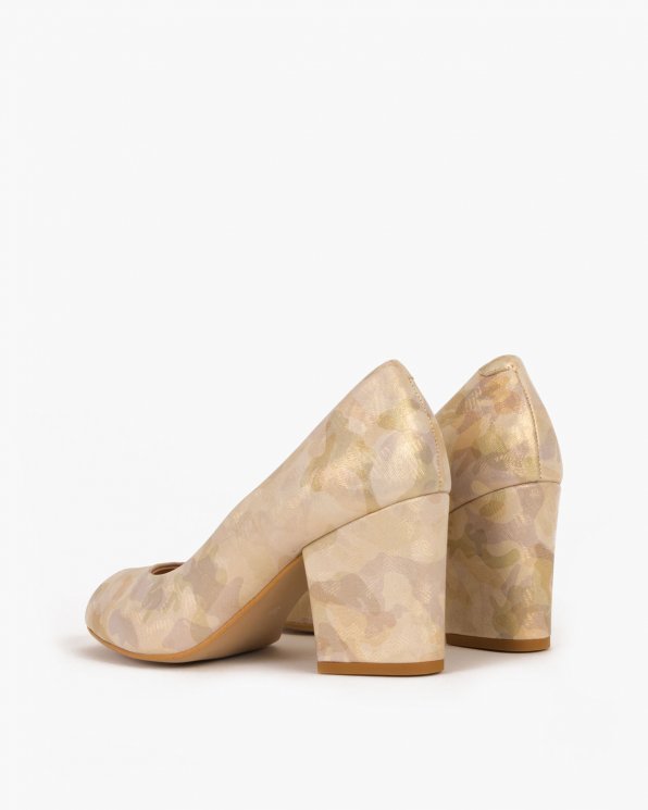 Moro czółenka skórzane peep toe 018 -8231-600