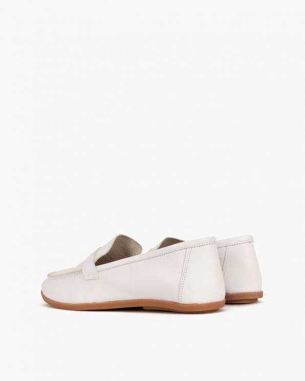Białe mokasyny skórzane 078 667-WHITE