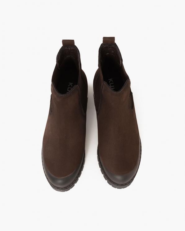 Brązowe botki nubukowe 089-2681-BR-NUBU