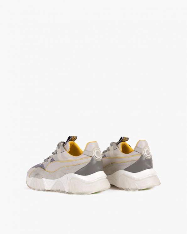 Szare sneakersy z siatką 083-103-SZARY