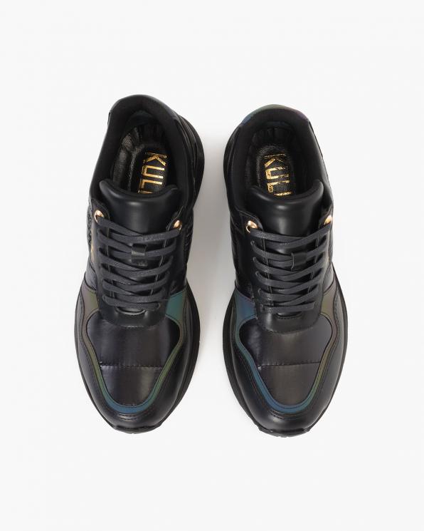 Czarne sneakersy ortalionowe 083-129-CZAR-ORT