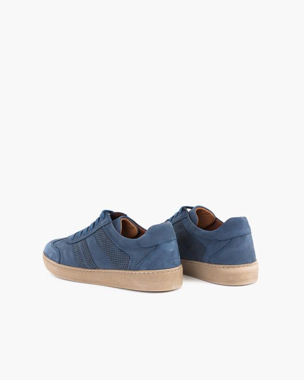 Niebieskie półbuty męskie nubukowe 135-214653-JEANS