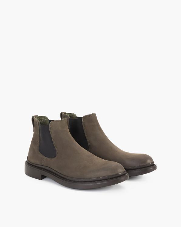 Oliwkowe sztyblety męskie nubukowe 135-242522-KHAKI