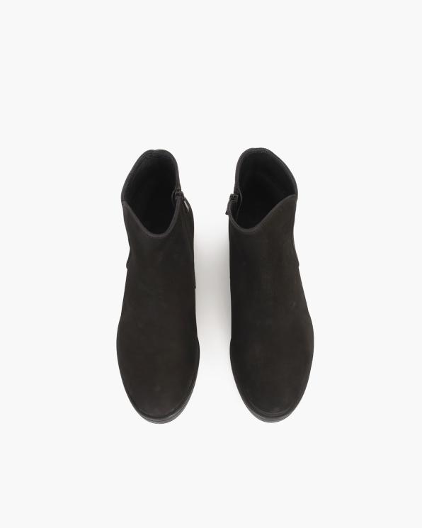Czarne botki nubukowe 089-22676-CZ-NUB