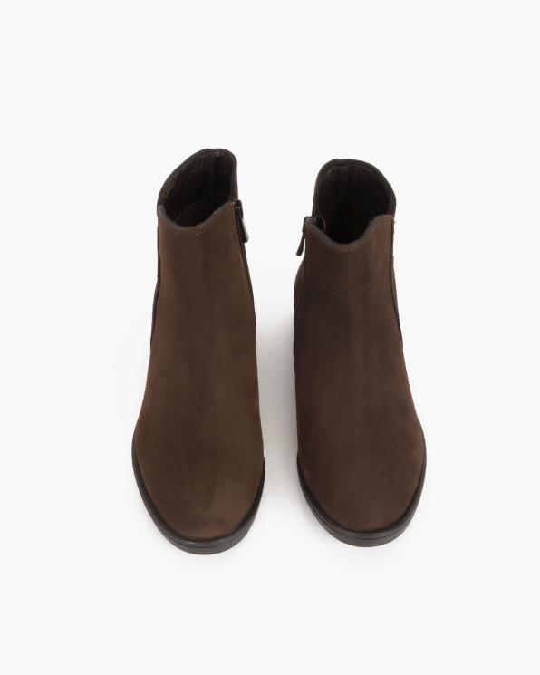 Czekoladowe botki nubukowe 089-22676-BR-NUB