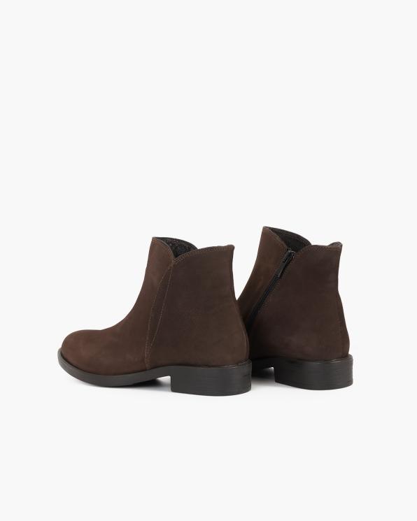 Czekoladowe botki nubukowe 089-22676-BR-NUB