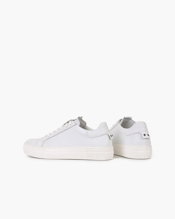 Białe adidasy damskie ze skóry naturalnej 102-253-BIAŁY
