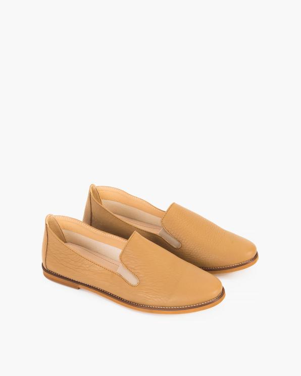 Jasnobrązowe mokasyny damskie skórzane 092-2542-BRĄZ