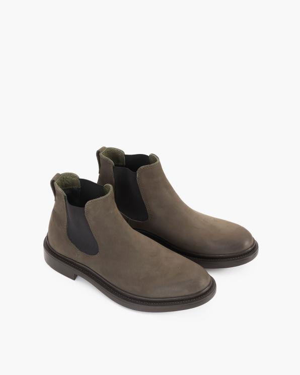Oliwkowe sztyblety męskie nubukowe 135-242522-KHAKI