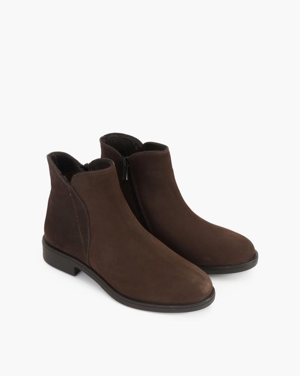 Czekoladowe botki nubukowe 089-22676-BR-NUB