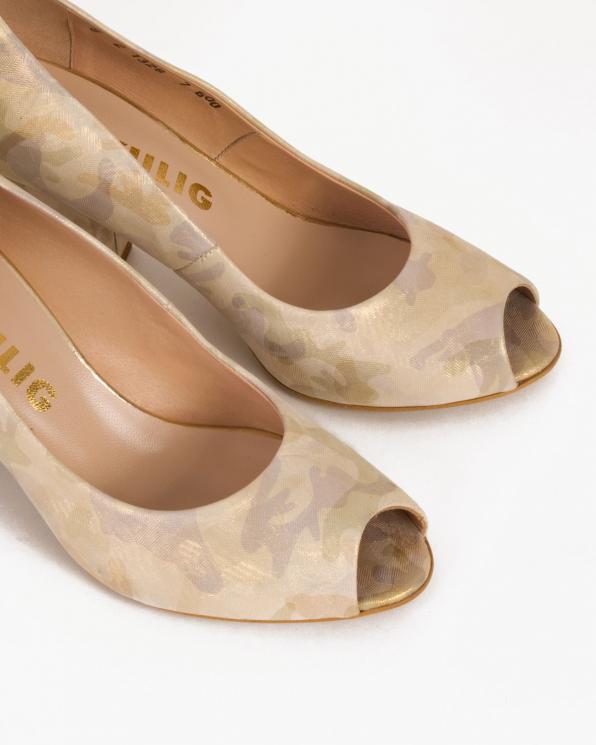 Moro czółenka skórzane peep toe 018 -8231-600